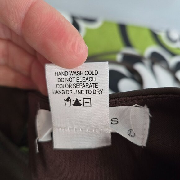 Kirious womens size large brown faux leather open back criss cross crop top - Picture 6 of 9